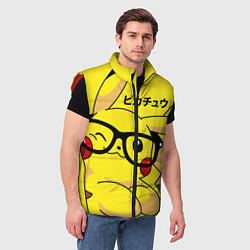 Мужской жилет ПИКАЧУ, цвет: 3D-красный — фото 2