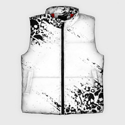 Мужской жилет БЕЛЫЕ ЧЕРЕПА, цвет: 3D-красный