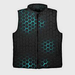 Мужской жилет СТАЛЬНАЯ НЕОНОВАЯ БРОНЯ, цвет: 3D-черный