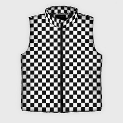 Мужской жилет Шахматка мелкая, цвет: 3D-черный