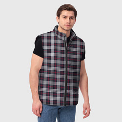 Мужской жилет Классические в клеточку, цвет: 3D-черный — фото 2