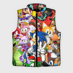 Мужской жилет Sonic ПЕРСОНАЖИ, цвет: 3D-черный