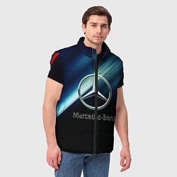 Мужской жилет Mercedes, цвет: 3D-красный — фото 2