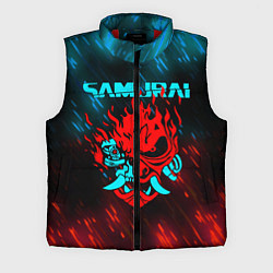 Мужской жилет CYBERPUNK 2077 SAMURAI, цвет: 3D-красный
