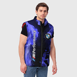 Мужской жилет BMW, цвет: 3D-красный — фото 2
