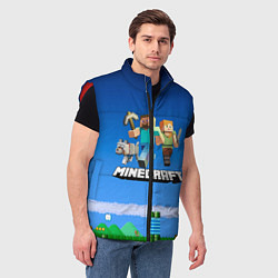 Мужской жилет Minecraft, цвет: 3D-красный — фото 2