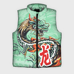 Мужской жилет Изумрудный дракон