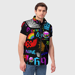 Мужской жилет 6IX9INE, цвет: 3D-красный — фото 2