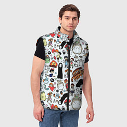 Мужской жилет Тоторо, цвет: 3D-черный — фото 2