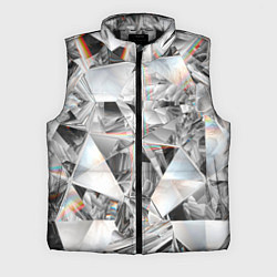 Мужской жилет Зеркальный калейдоскоп, цвет: 3D-черный