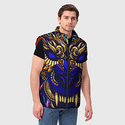 Мужской жилет Король волков, цвет: 3D-красный — фото 2