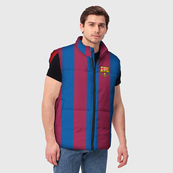 Мужской жилет FC Barcelona 2021, цвет: 3D-красный — фото 2