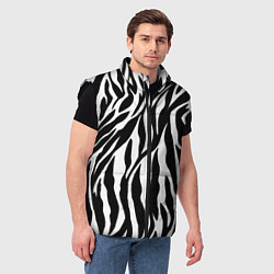 Мужской жилет Зебра, цвет: 3D-черный — фото 2