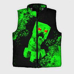 Мужской жилет MINECRAFT CREEPER, цвет: 3D-светло-серый