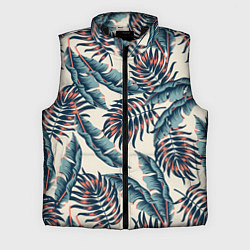 Мужской жилет Тихие тропики, цвет: 3D-черный