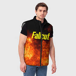 Мужской жилет FALLOUT ФЭЛЛАУТ, цвет: 3D-светло-серый — фото 2