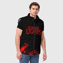 Мужской жилет League of legends, цвет: 3D-светло-серый — фото 2