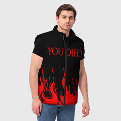 Мужской жилет YOU DIED, цвет: 3D-черный — фото 2
