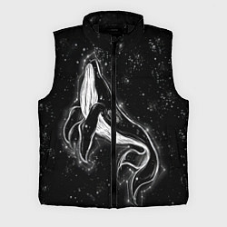 Мужской жилет Космический Кит, цвет: 3D-черный