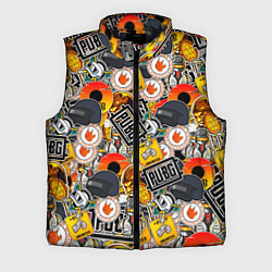 Мужской жилет PUBG STICKER, цвет: 3D-черный