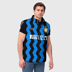 Мужской жилет INTER домашняя 2021, цвет: 3D-светло-серый — фото 2