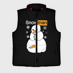 Мужской жилет Снеговик, цвет: 3D-красный