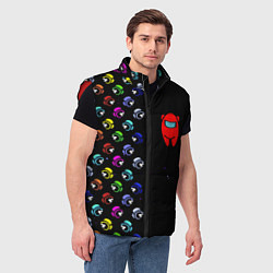 Мужской жилет AMONG US, цвет: 3D-красный — фото 2