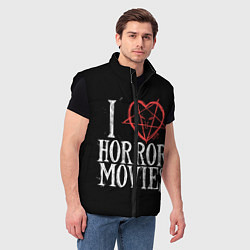 Мужской жилет I Love Horror Movies, цвет: 3D-черный — фото 2