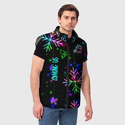 Мужской жилет Among Us, цвет: 3D-светло-серый — фото 2