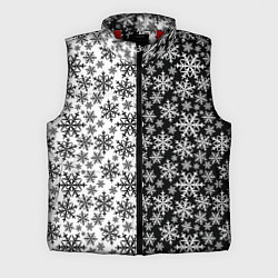 Мужской жилет Снежинки, цвет: 3D-красный