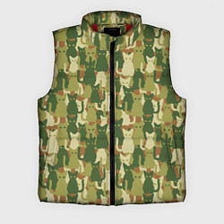Мужской жилет Камуфляж из котов, цвет: 3D-красный