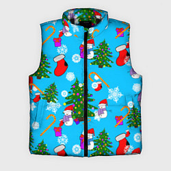 Мужской жилет Новый год, цвет: 3D-черный