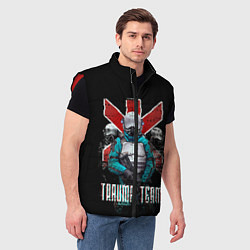 Мужской жилет CYBERPUNK TRAUMA TEAM, цвет: 3D-красный — фото 2