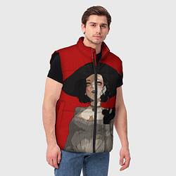 Мужской жилет Residen Evil Вампирша village, цвет: 3D-черный — фото 2