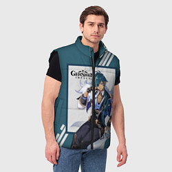 Мужской жилет Кэйа - Genshin Impact, цвет: 3D-черный — фото 2