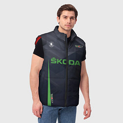 Мужской жилет Skoda VRS Z, цвет: 3D-красный — фото 2