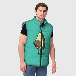 Мужской жилет Авокадо, цвет: 3D-светло-серый — фото 2