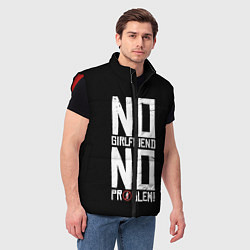 Мужской жилет Нет Девушки - Нет Проблем, цвет: 3D-красный — фото 2