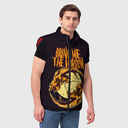 Мужской жилет BRING ME THE HORIZON, цвет: 3D-красный — фото 2