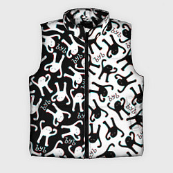 Мужской жилет МЕМ КОТ ЪУЪ СЪУКА, цвет: 3D-черный