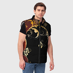 Мужской жилет Узор - Хохлома, цвет: 3D-светло-серый — фото 2