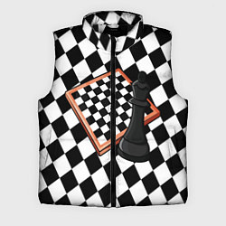 Мужской жилет Шахматы, цвет: 3D-черный