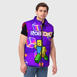 Мужской жилет ROBLOX КУБЫ, цвет: 3D-красный — фото 2