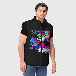 Мужской жилет Friday Night Funkin, цвет: 3D-черный — фото 2