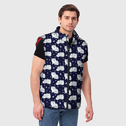 Мужской жилет Милая Шиба Ину, цвет: 3D-красный — фото 2