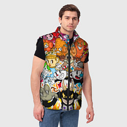Мужской жилет CUPHEAD, цвет: 3D-черный — фото 2