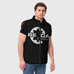Мужской жилет Беда с Башкой Прикол, цвет: 3D-красный — фото 2