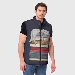 Мужской жилет Relax Cat, цвет: 3D-черный — фото 2