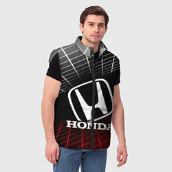 Мужской жилет HONDA ХОНДА СЕТКА, цвет: 3D-светло-серый — фото 2