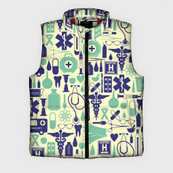 Мужской жилет Медицина Паттерн Z, цвет: 3D-красный